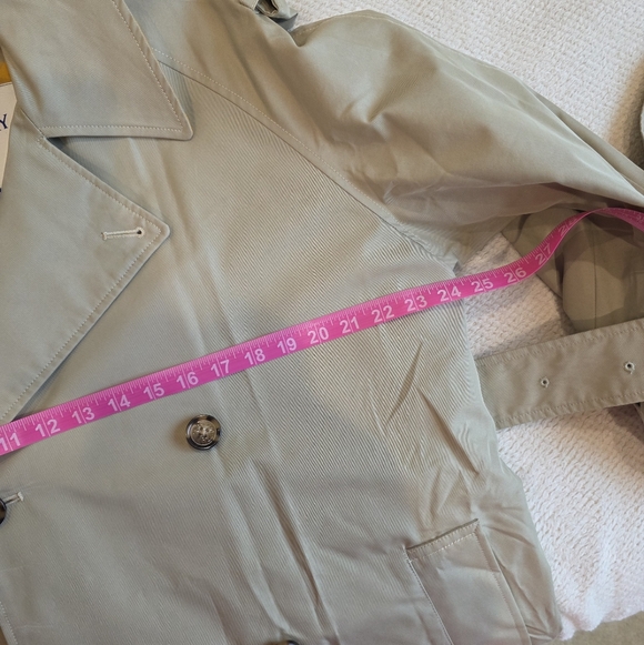 Burberry Trench Coat Khaki Oversized UK 10 US 8 - Never Worn - Picture 12 of 17